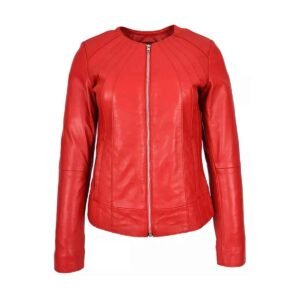 Onyx Moto women’s leather jacket — front (SBWJ-00003)