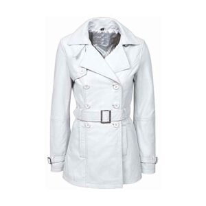 Arctic Grace Leather Trench