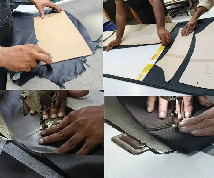 Leather Jacket Manufacturing Process cutting and sizing