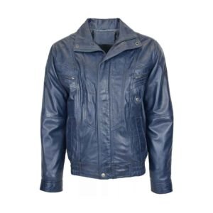 Blue Horizon Leather Jacket