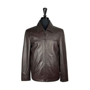 Mocha Classic Leather Jacket