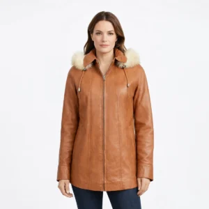 Noir Prestige Tailored Leather Coat