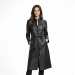 Regal Shadow Classic Leather Coat