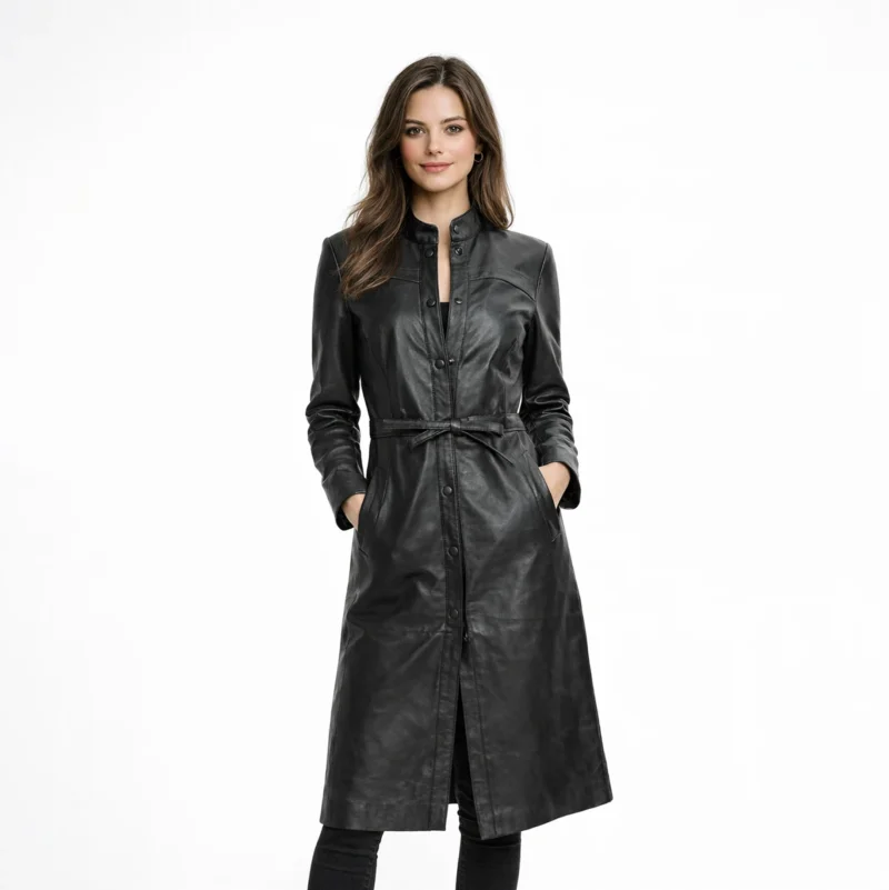 Regal Shadow Classic Leather Coat