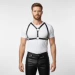 Noir Atelier Signature Leather Harness – Luxury Black Designer Chest Harness for Men